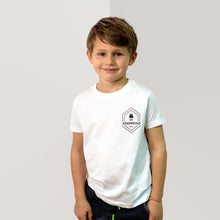 Lade das Bild in den Galerie-Viewer, Zohus Rheinmanufaktur Rheinkind Logo T-Shirt Kinder weiss
