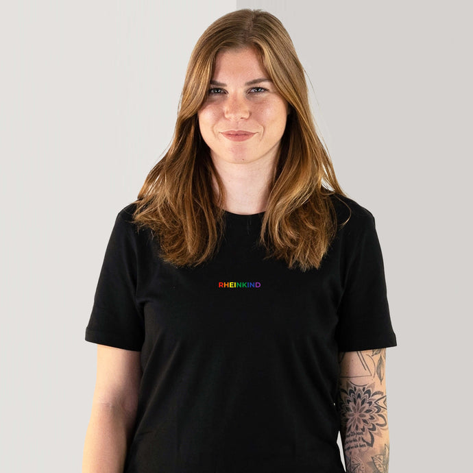 Zohus Rheinmanufaktur Damen T-Shirt Rheinkind Pride schwarz
