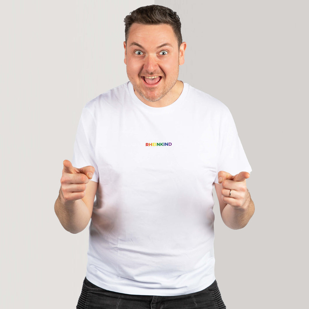 ZohusRheinmanufaktur Rheinkind Pride Herren T-Shirt weiss