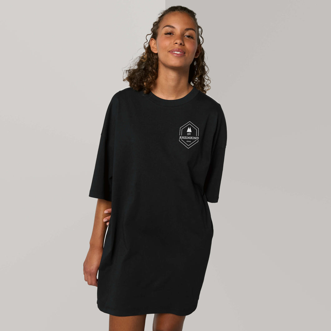 Zohus Rheinmanufaktur Rheinkind Logo  Kleid Damen schwarz