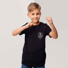 Lade das Bild in den Galerie-Viewer, Zohus Rheinmanufaktur Rheinkind Logo T-Shirt Kinder schwarz
