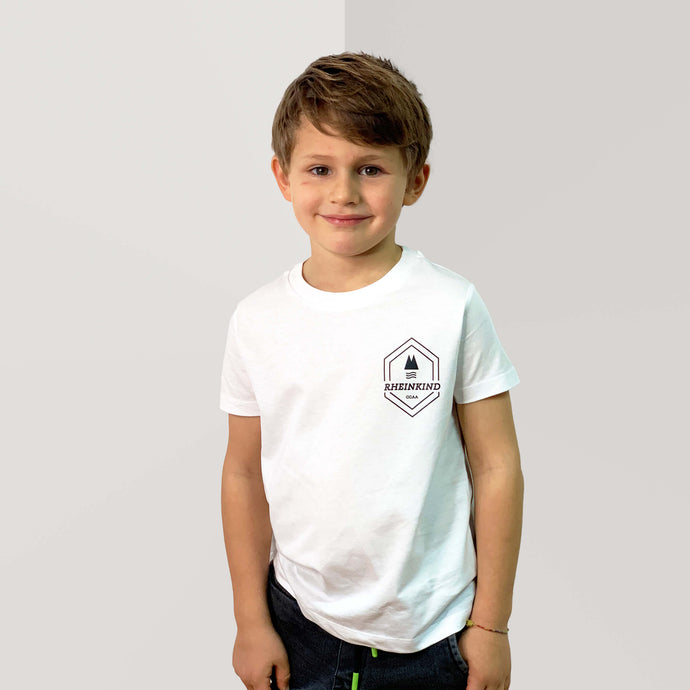 Zohus Rheinmanufaktur Rheinkind Logo T-Shirt Kinder weiss