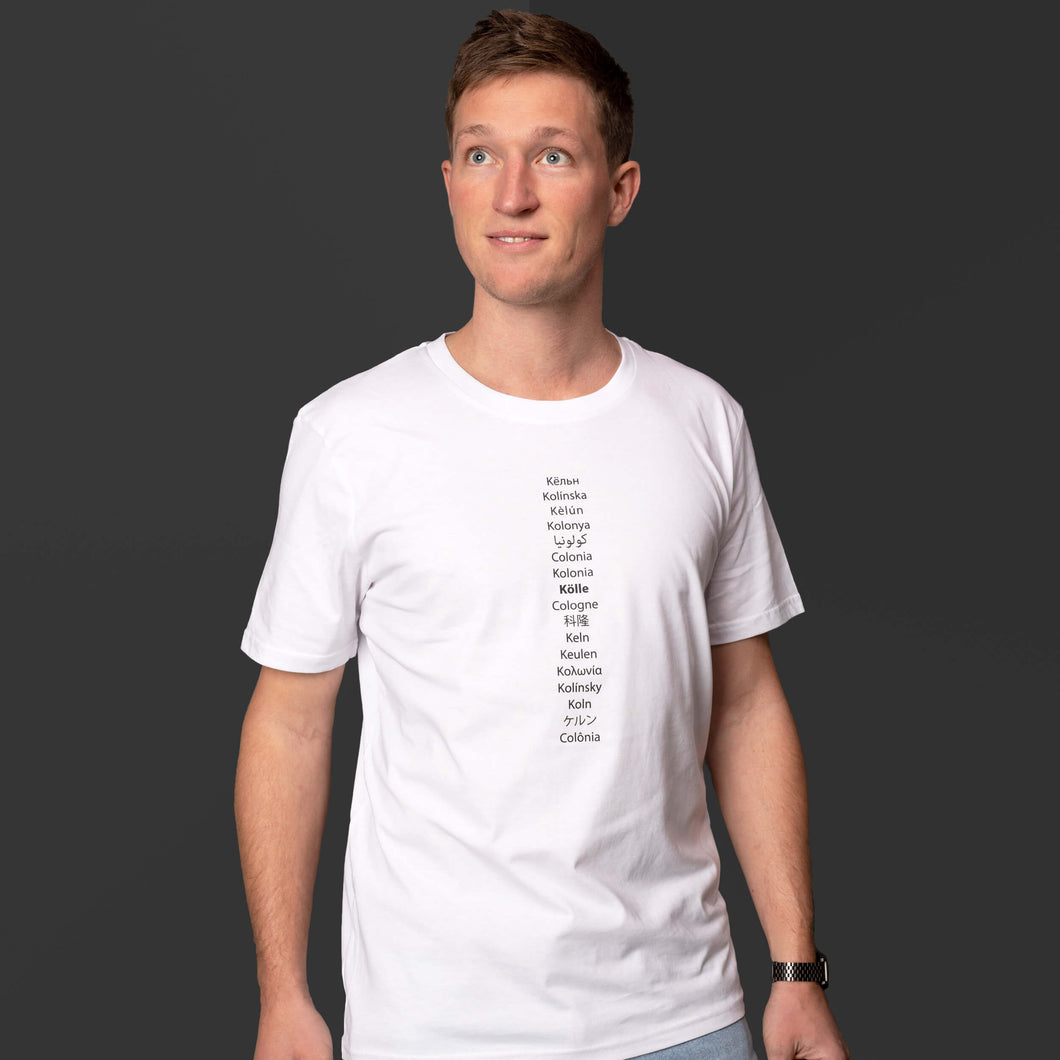Zohus Rheinmanufaktur Multikulturell T-Shirt Herren weiss